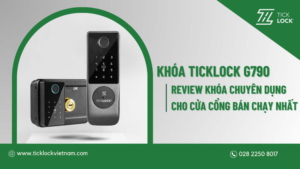 Review Khóa Thông Minh Chuyên Dụng Cho Cửa Cổng TICKLOCK G790